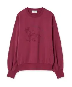SNIDEL フローラル刺繍スウェットプルオーバー