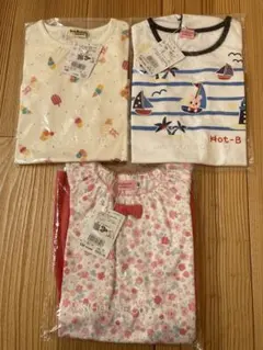 新品　ミキハウス　ホットビスケッツ　Tシャツ、チュニック、ワンピース３点セット