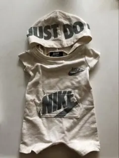 フード付き☆Nike☆ナイキ ロゴ ベビー ショートオール