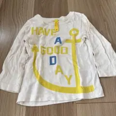 長袖カットソープリント Tシャツ 80㎝Sunny landscape
