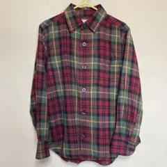 L.L.Bean BOYS ボタンダウン ネル チェックシャツ M5/6サイズ