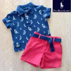 Ralph Lauren ポロシャツとショートパンツの2点セット 80