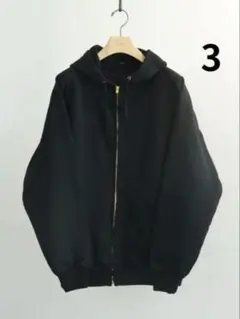 COMOLI 26SS LWコットン毛 ジップ パーカ 3 D01-05016