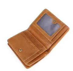 本革ミニ財布 メンズ 二つ折り RFIDスキミング防止 小銭入れ付き