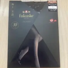 fukuske 30デニール ストッキング M-L ダークブラウン　福助