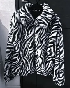 ゼブラ柄 ファーコート アウター 冬服
