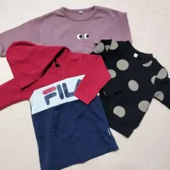 80cm男の子トレーナー3点セット（裏起毛あり）【まとめ売り】