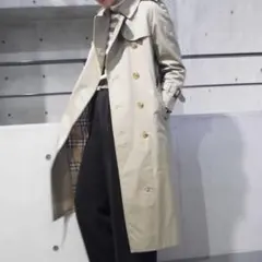 美品 英国製 バーバリートレンチコート ノバチェック