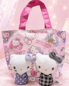 ハローキティ 50周年記念 トートバッグ♡ぬいぐるみチェーン2種♡3点セット