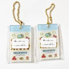 新品未開封♡ハローキティ　シール風アクリルキーチェーン　カプセルトイ