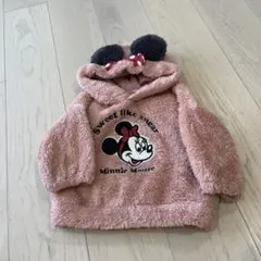 ミニーマウス フワフワパーカー　ボア