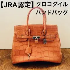 JRA認定 希少 高級 クロコダイルハンドバッグ ター カデナ 南京錠 