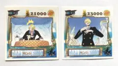 ONE PIECEワンピース サンジ シール 自称プリンス 名コック ２枚セット