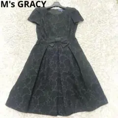 【新品タグ付き】エムズグレイシー 薔薇 ローズ柄 ワンピース 40 2025年最新】エムズグレイシー ワンピース 薔薇の人気アイテム