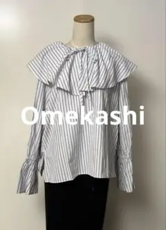 新品タグ付きOmekashi フリルカラーブラウスのサムネイル