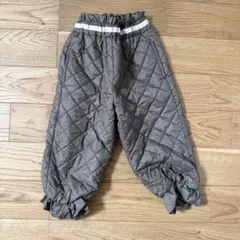 B:MING キルティング長ズボン 100cm カーキ