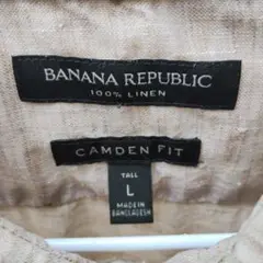 BANANA REPUBLIC BDリネン長袖シャツ Lサイズ