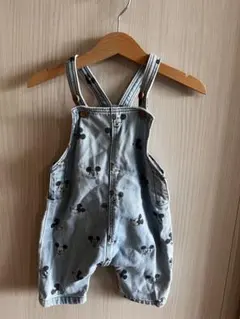 H&M ミッキーマウス サロペット デニム