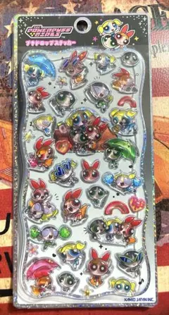 プチドロップステッカーパワーパフガールズボンボンドロップシールパワーパフガールズ