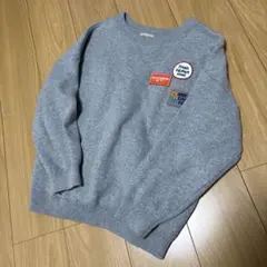 Samansa Mos2 ワッペン　ニット　完売品　フリーサイズ