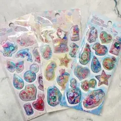 香り玉ビーズ入り シャカシャカシールぷっくりシール キラキラ 立体シール #76