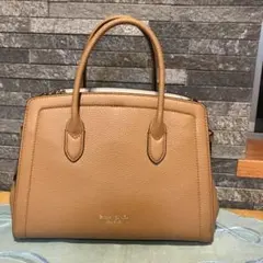 極美品未使用　Kate spadeノット　2wayショルダー希少キャメル色