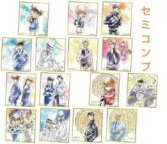 名探偵コナン　色紙アート6　セミ コンプ　15枚セット　安室透　他