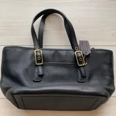 OLD COACH 9846 USA製 ブラック レザー ミニトート