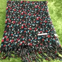 小花柄大判ストール