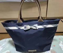 BURBERRY ブルーレーベル ネイビー トートバッグ