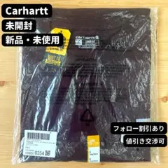 新品　未開封　カーハート　ポケT ロンT　長袖　ワインレッド　赤　ロゴ　90s