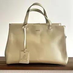 美品)大人気、アニエスベー、2way、オールレザー、シボ革、現行、人気 