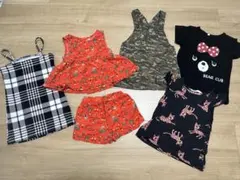 女の子 90cm 夏服 ワンピース まとめ売り セットアップ 半袖 半ズボン