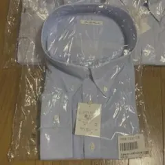 ビジネス用ワイシャツ 大きいサイズ　8LB 水色ストライプのボタンダウン