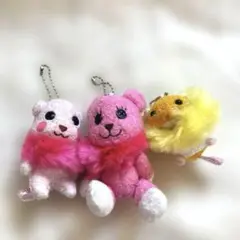 ポストペット　マスコット3点