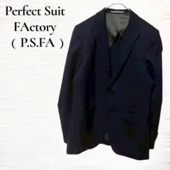 (9)P.S.FA/スーツジャケット/ネイビー/ストライプ/M/ストレッチ