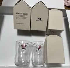 【非売品・新品】積水ハウス　つよいこグラス　2点セット　クマ　アデリア