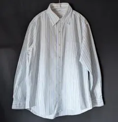 OLD UNIQLO　ストライプシャツ　ホワイト　M　古着