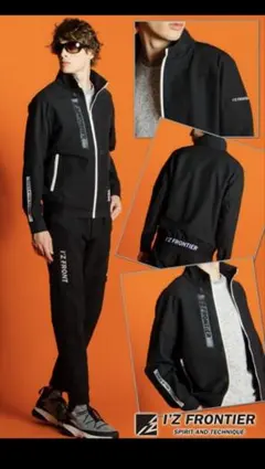 I'Z FRONTIER ジョガーパンツ ブラック #3353