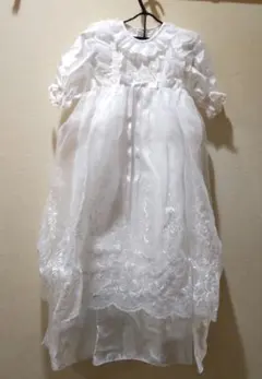 美品【桂由美】５０cm　プルミエールローブ・ベビードレス〜退院着・お宮参り〜