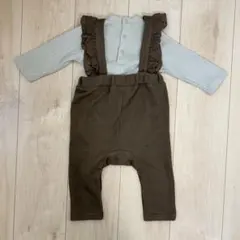 petit main カバーオール 上下セット 80cm 秋冬