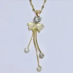 ステンレス製｜クローバー｜ゴールドネックレス