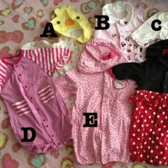 子供服　女の子　ロンパース　50～60