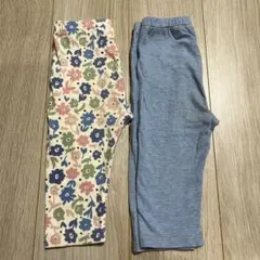 ユニクロ　七分丈レギンス 100cm 2枚セット