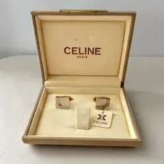 【CELINE】カフス ゴールド×シルバー ケース付き　ヴィンテージのサムネイル