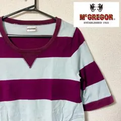 ◆McGREGOR◆アメカジ　ボーダー　Tシャツ　ポケット付き　メンズM