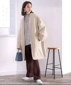 裏ボアミリタリーモッズコート