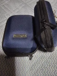 HearingAid 補聴器ケース ネイビー 小型