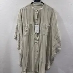 チャオパニックティピー　ストライプ柄 ベージュ シャツ ONEサイズ