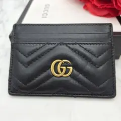 【美品】GUCCI グッチ マーモント キルティング カードケース 定期入れ